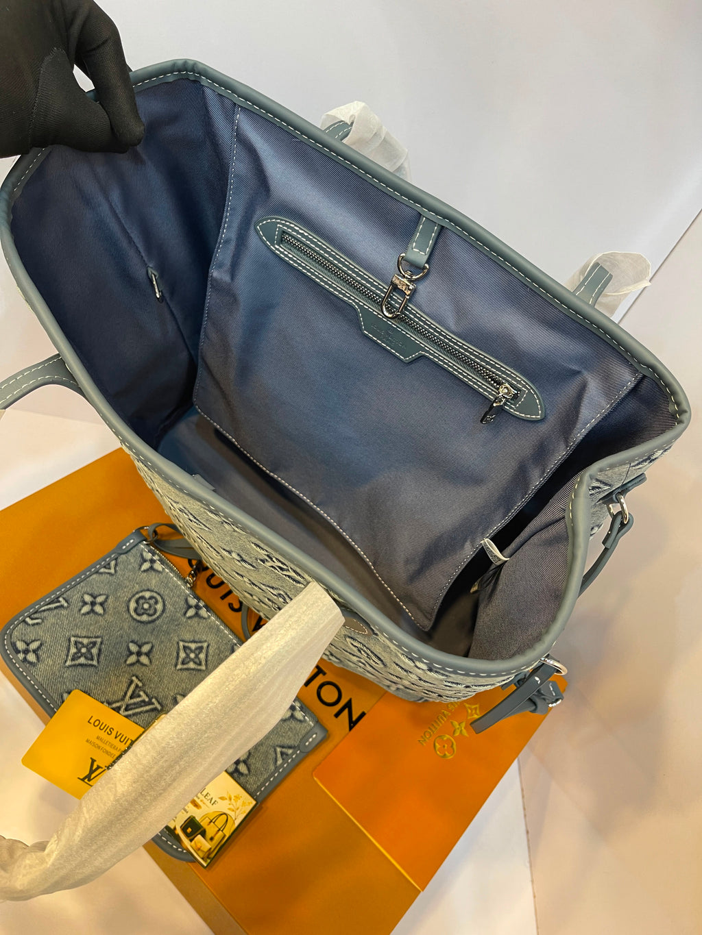 Louis Vuitton Original Monogram Denim Tote - Limited Edition