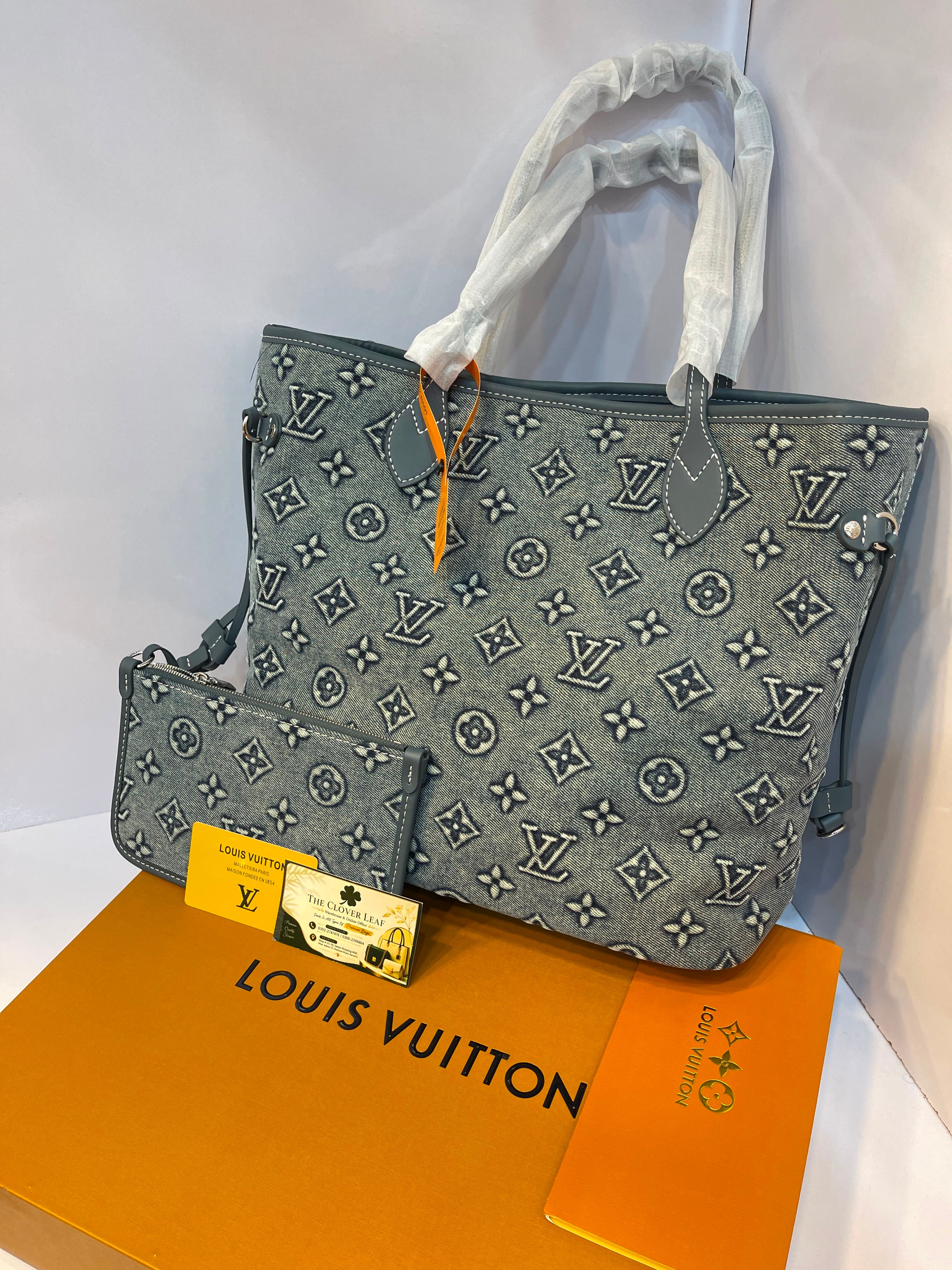 Louis Vuitton Original Monogram Denim Tote - Limited Edition