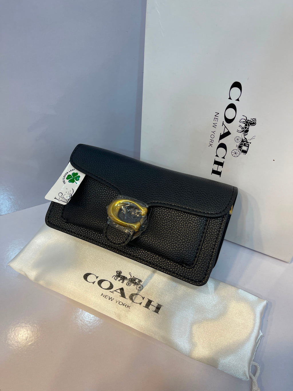 Coach Tabby Pebbled Handbag - Small Size