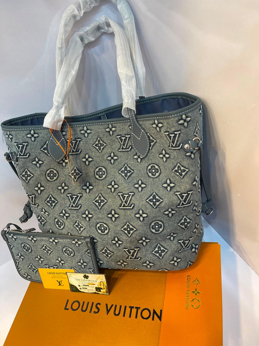 Louis Vuitton Original Monogram Denim Tote - Limited Edition