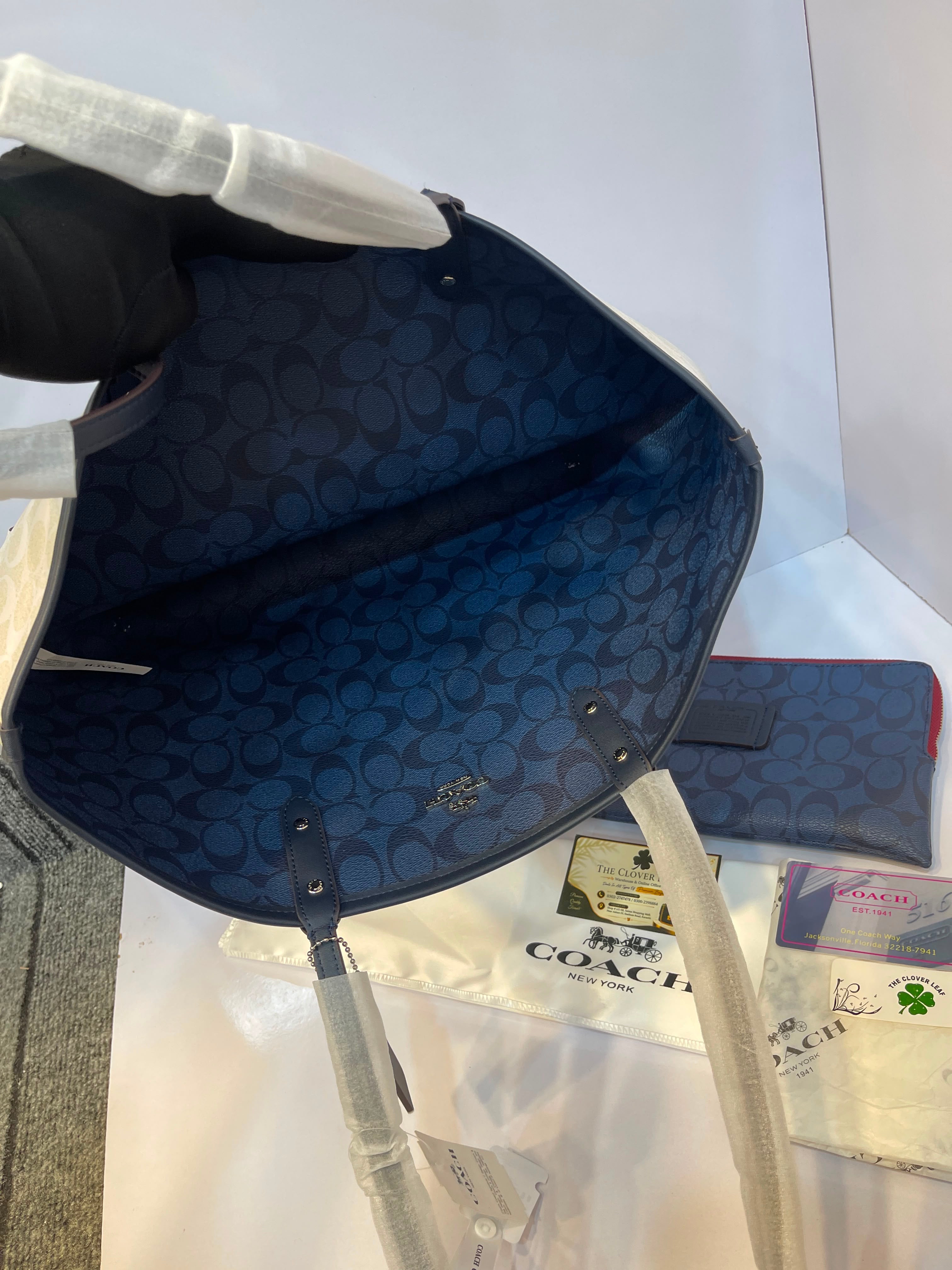 Coach Original Double Shade Reversible Tote with Pouch Limited edition