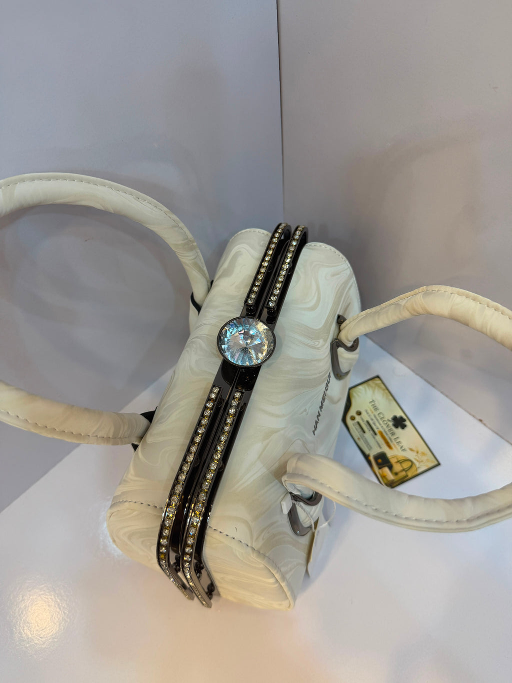 Imported Metallic Frame Handbag