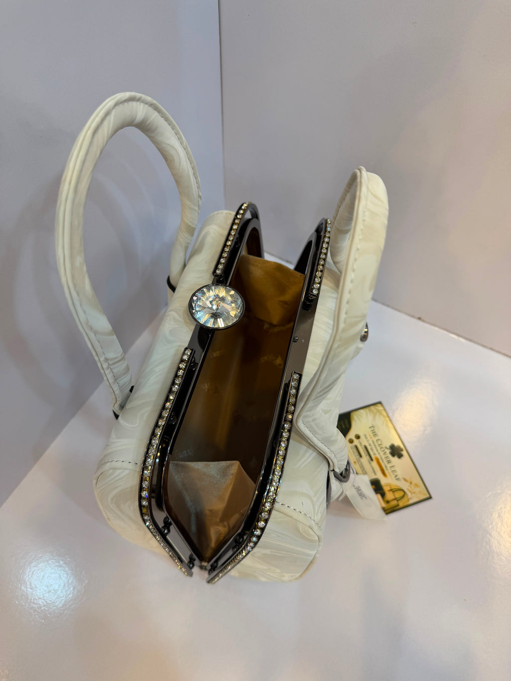 Imported Metallic Frame Handbag