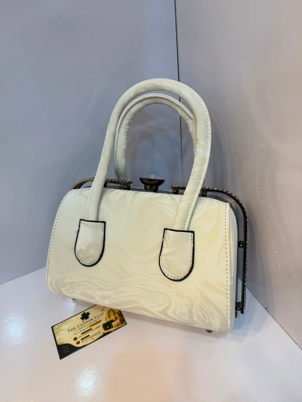 Imported Metallic Frame Handbag
