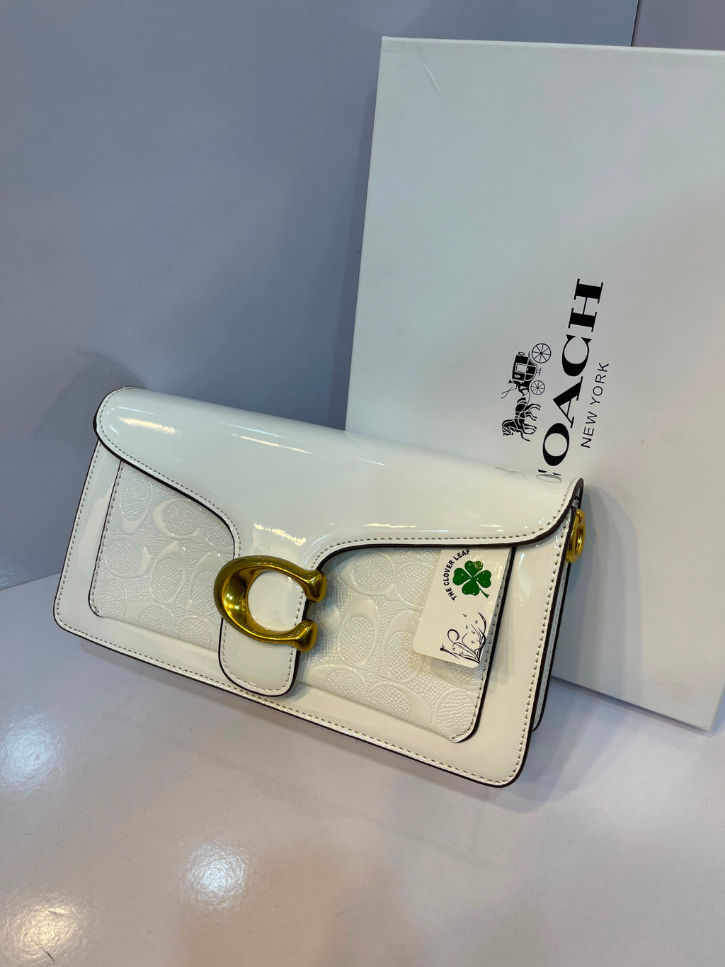 Coach Tabby Glossy Monogram Handbag