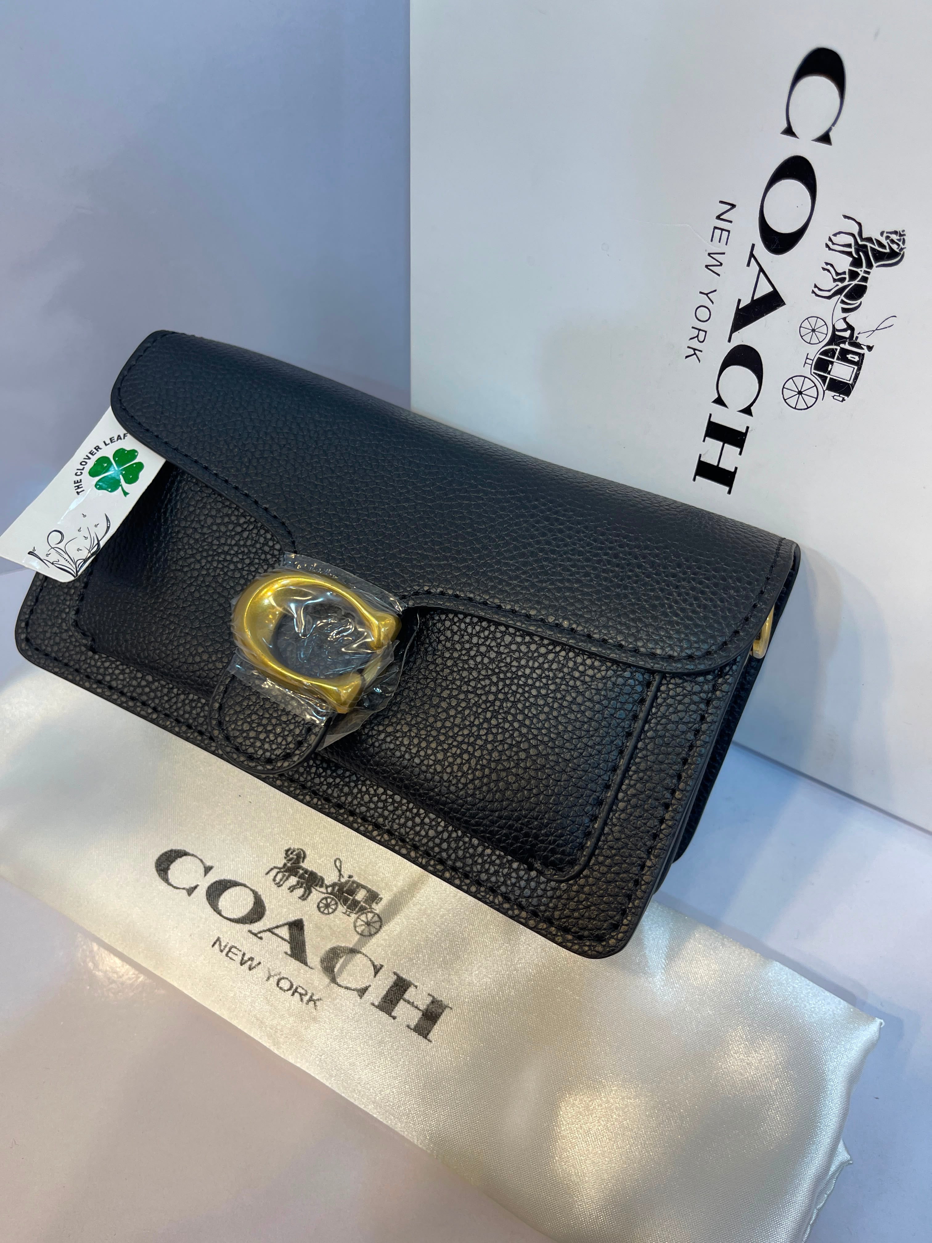 Coach Tabby Pebbled Handbag - Small Size
