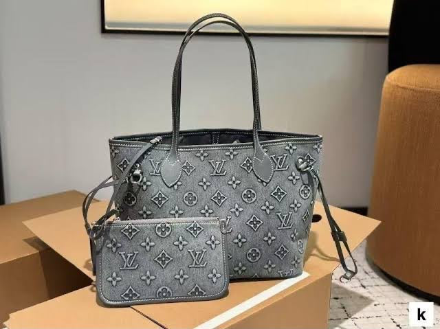 Louis Vuitton Original Monogram Denim Tote - Limited Edition