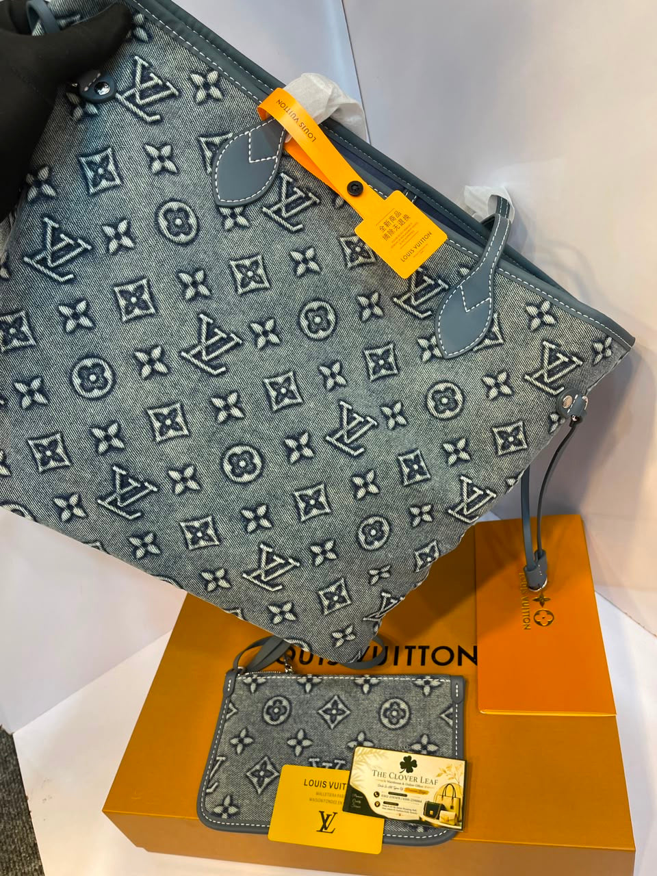 Louis Vuitton Original Monogram Denim Tote - Limited Edition