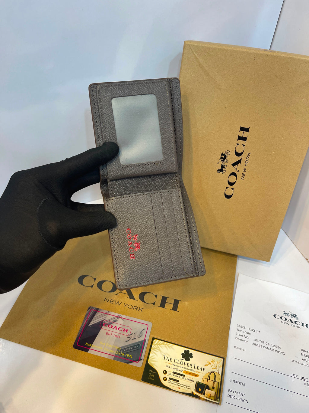 Coach Monogram Wallet & Belt Combo - Master Copy