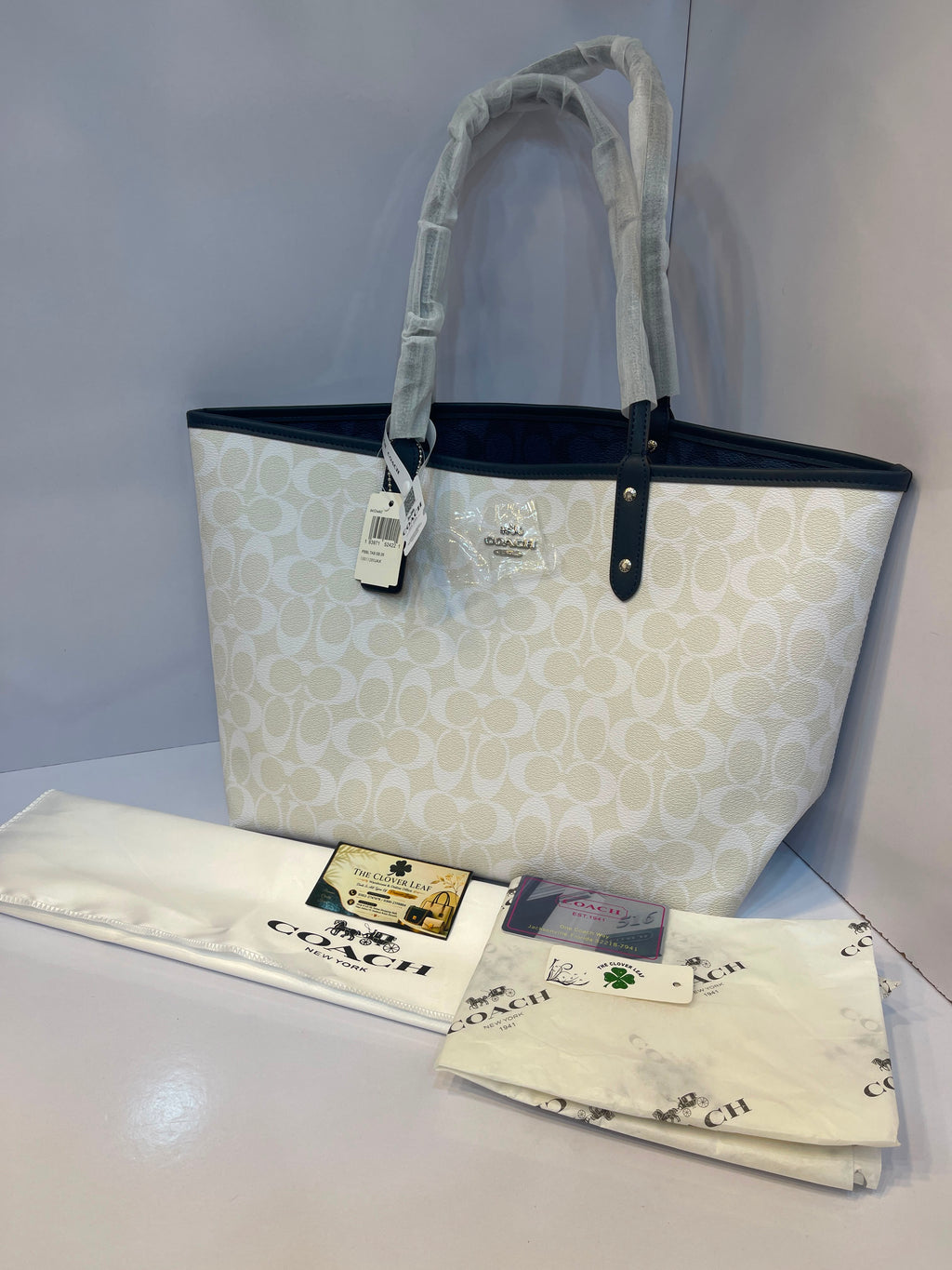 Coach Original Double Shade Reversible Tote with Pouch Limited edition