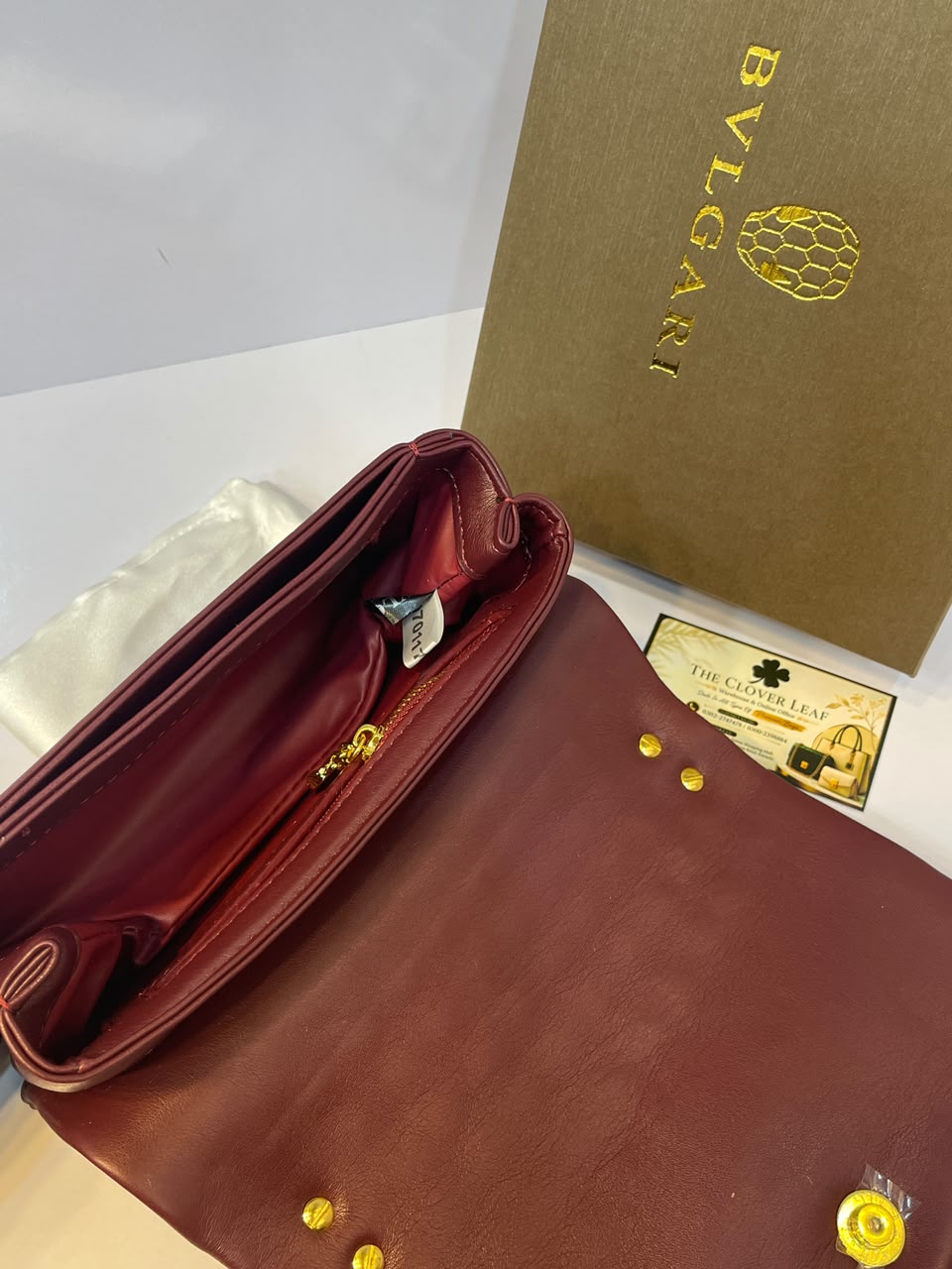 Bvlgari Serpenti Sugarloaf Quilted Leather Shoulder Bag - Premium Women's Luxury Crossbody Clutch with Gold Snakehead
