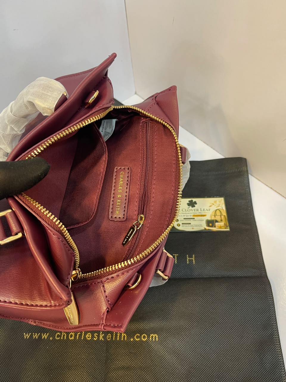 Charles & Keith Minimalist Matte Top-Handle Trapeze Bag – Premium Everyday Crossbody Satchel