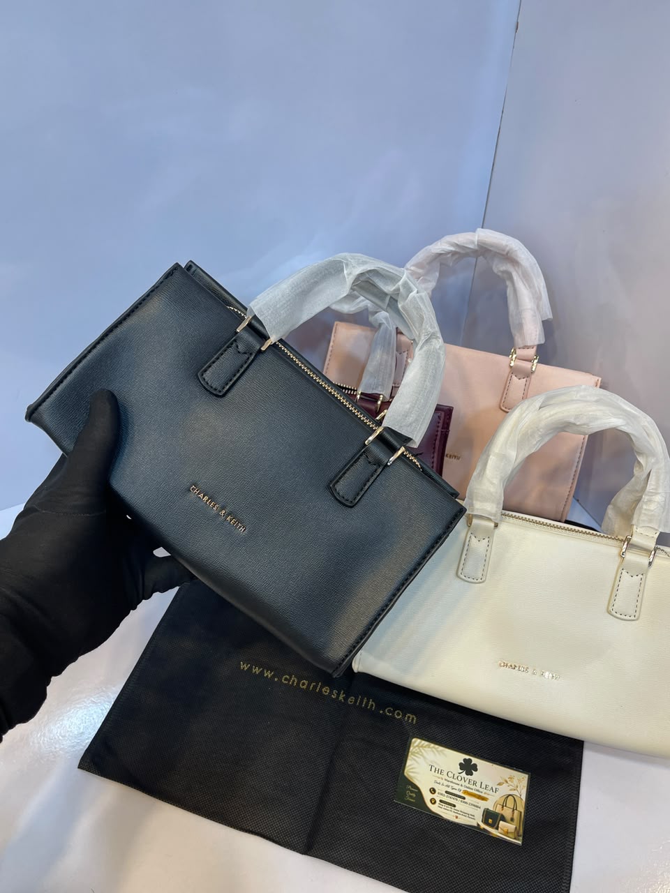 Charles & Keith Minimalist Matte Top-Handle Trapeze Bag – Premium Everyday Crossbody Satchel