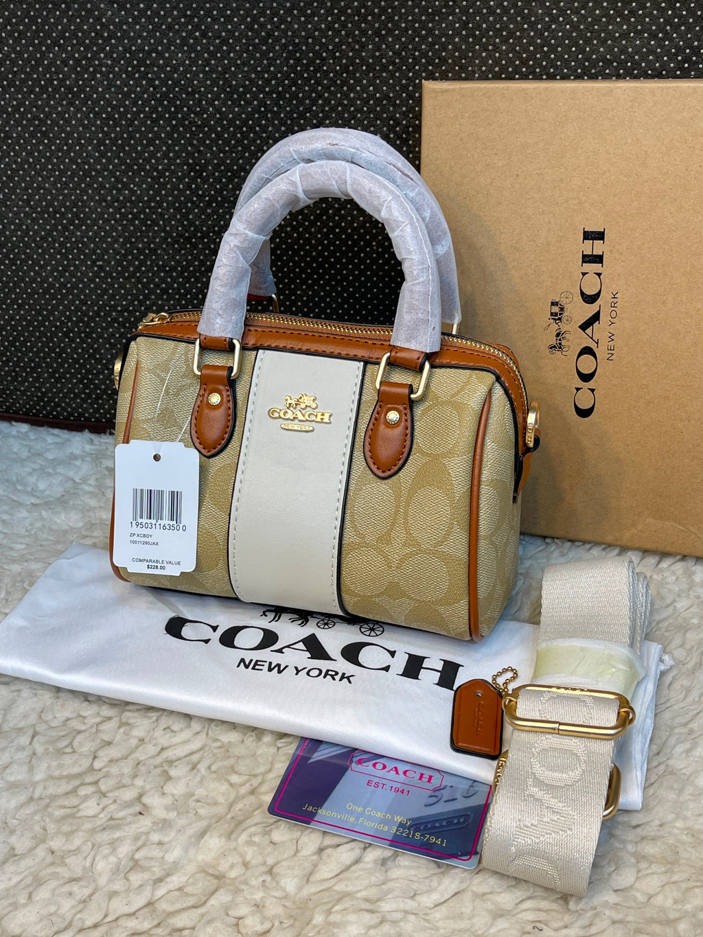 Coach Signature Rowan Satchel Bag