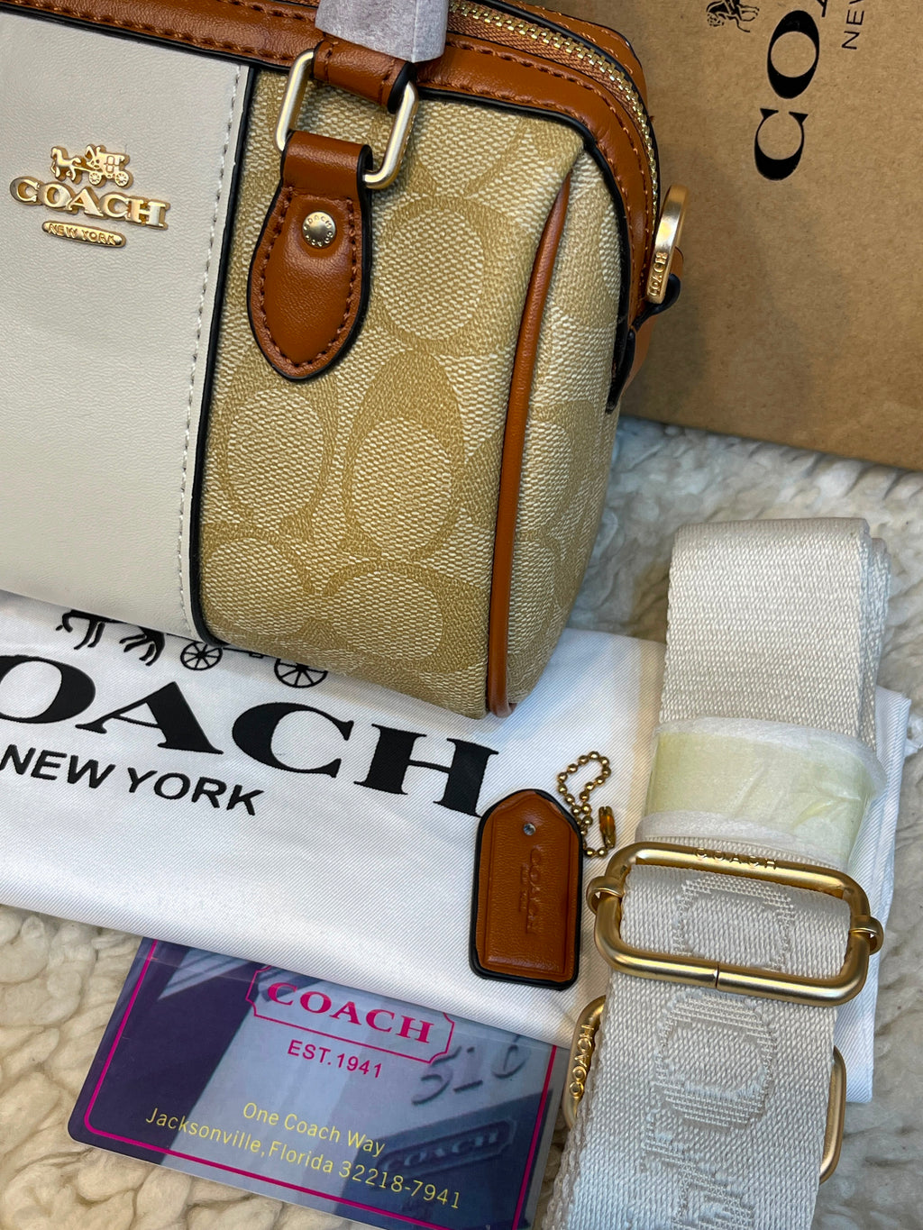 Coach Signature Rowan Satchel Bag