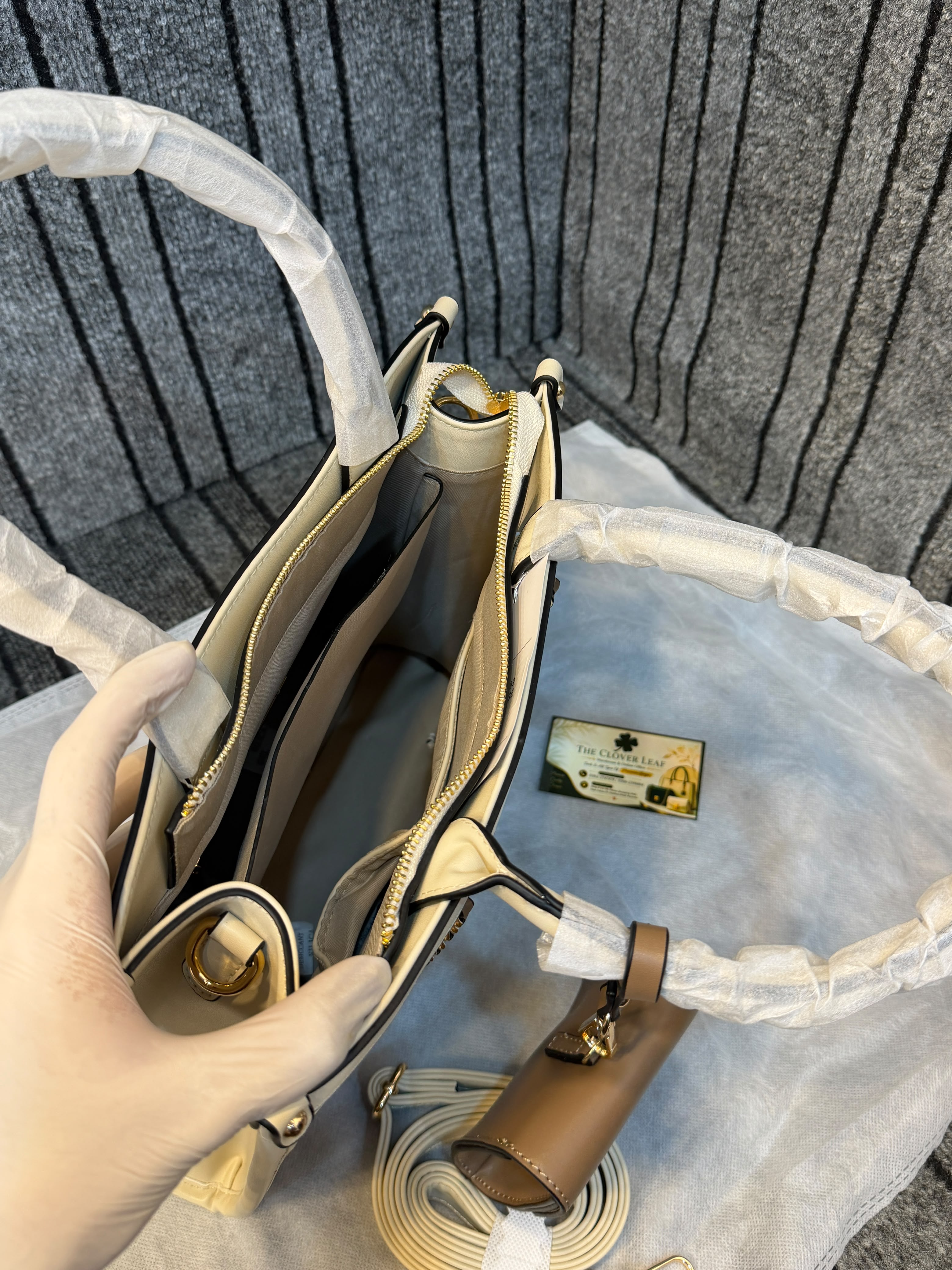 Aldo Croc Texture Satchel Bag