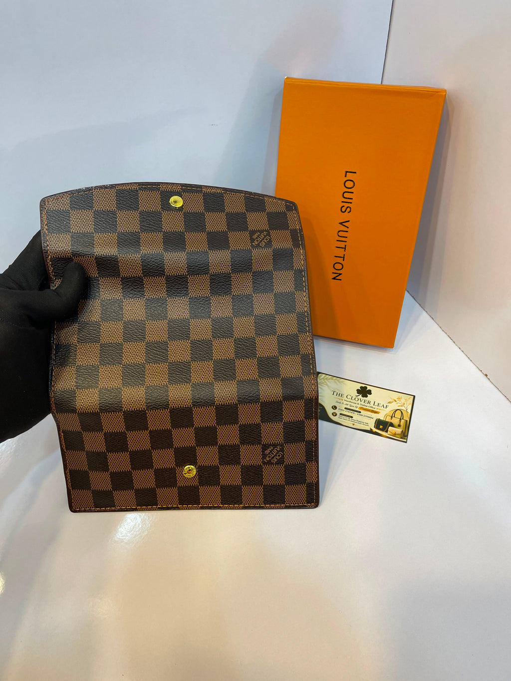 Louis Vuitton Sarah Wallet in Damier Ebène Canvas