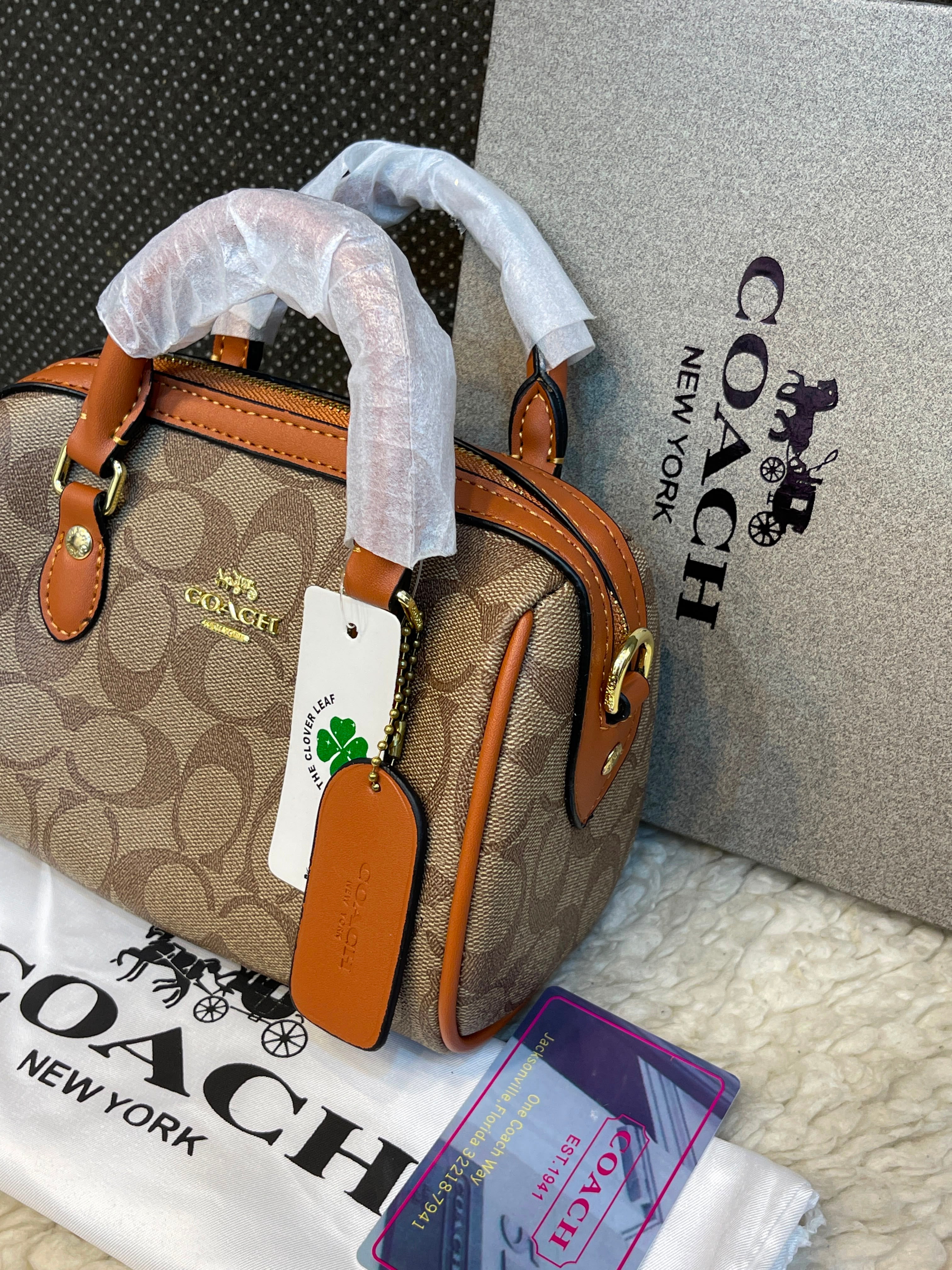 Coach Signature Rowan Satchel Bag