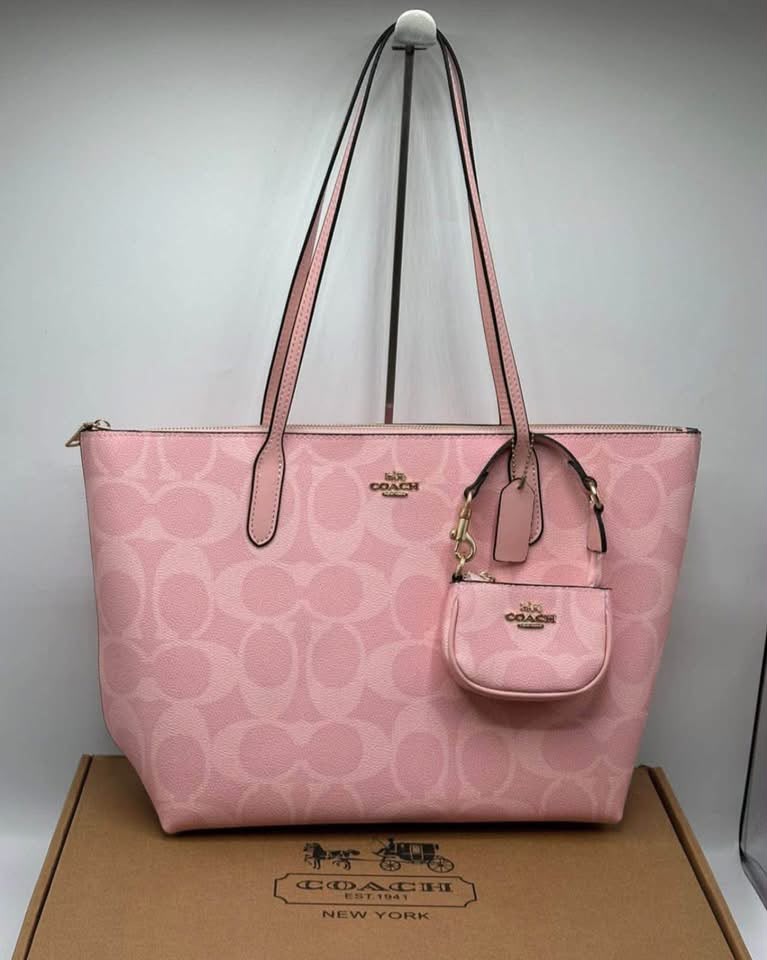 Coach Fiona Zip Tote Bag in Signature Canvas