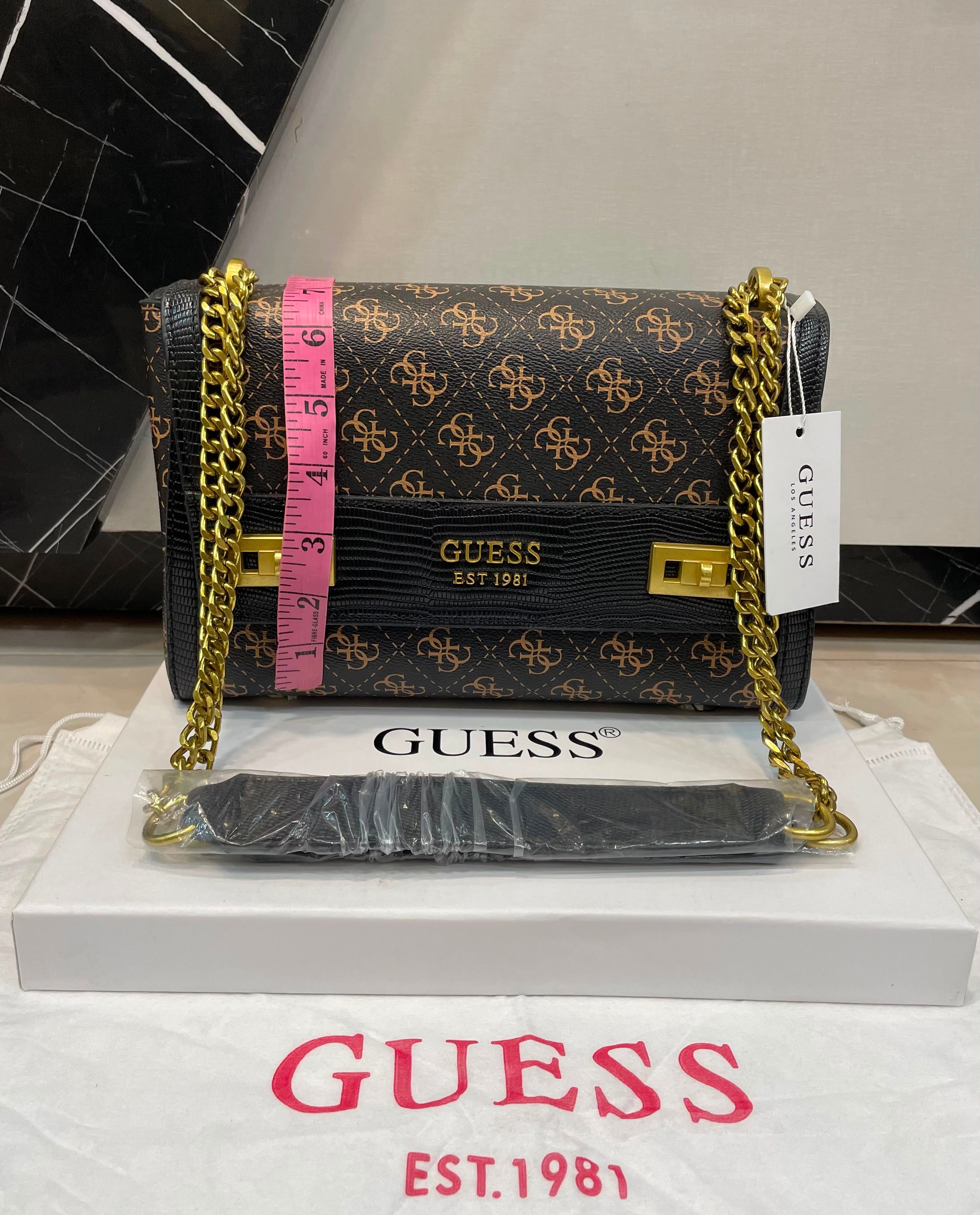 Guess Lizard Flap Bag