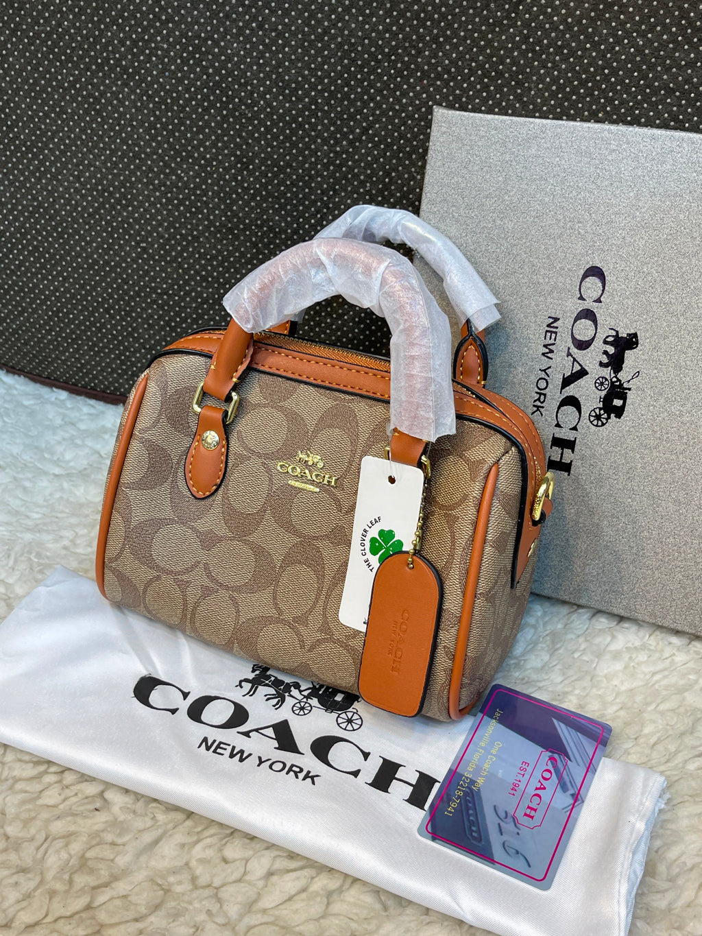 Coach Signature Rowan Satchel Bag