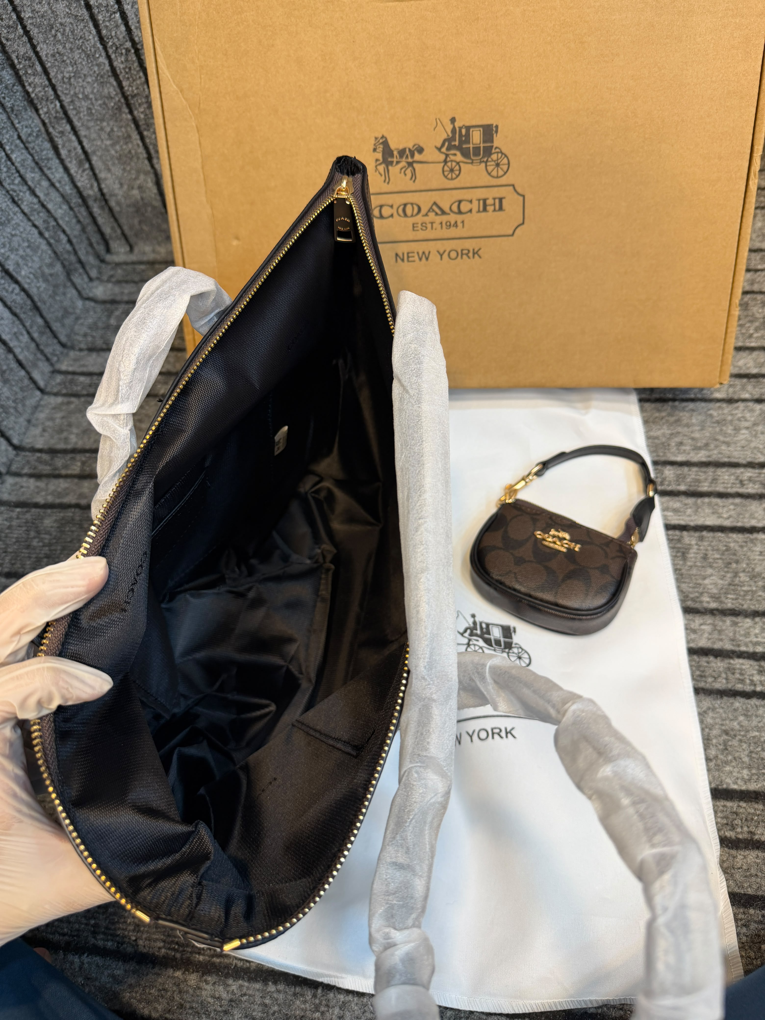 Coach Fiona Zip Tote Bag in Signature Canvas