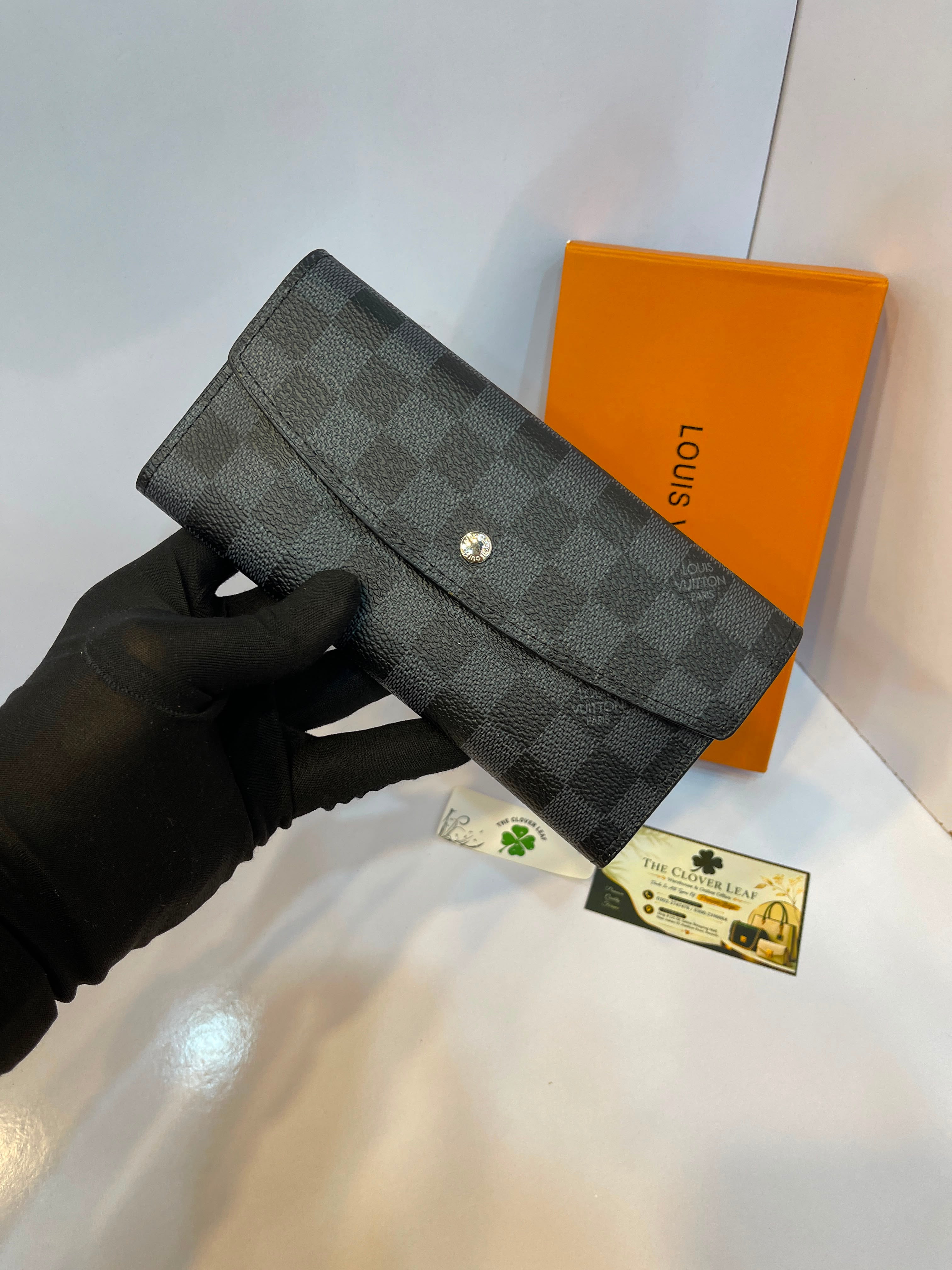 Louis Vuitton Sarah Wallet in Damier Ebène Canvas