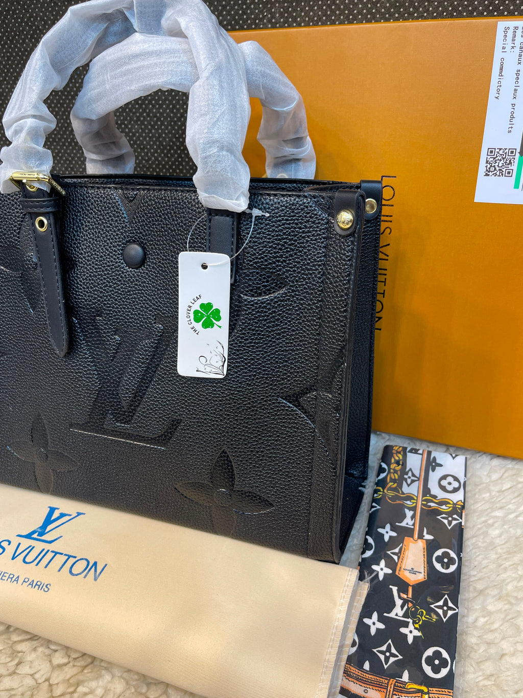 Louis Vuitton Onthego Monogram Empreinte Leather Tote Bag