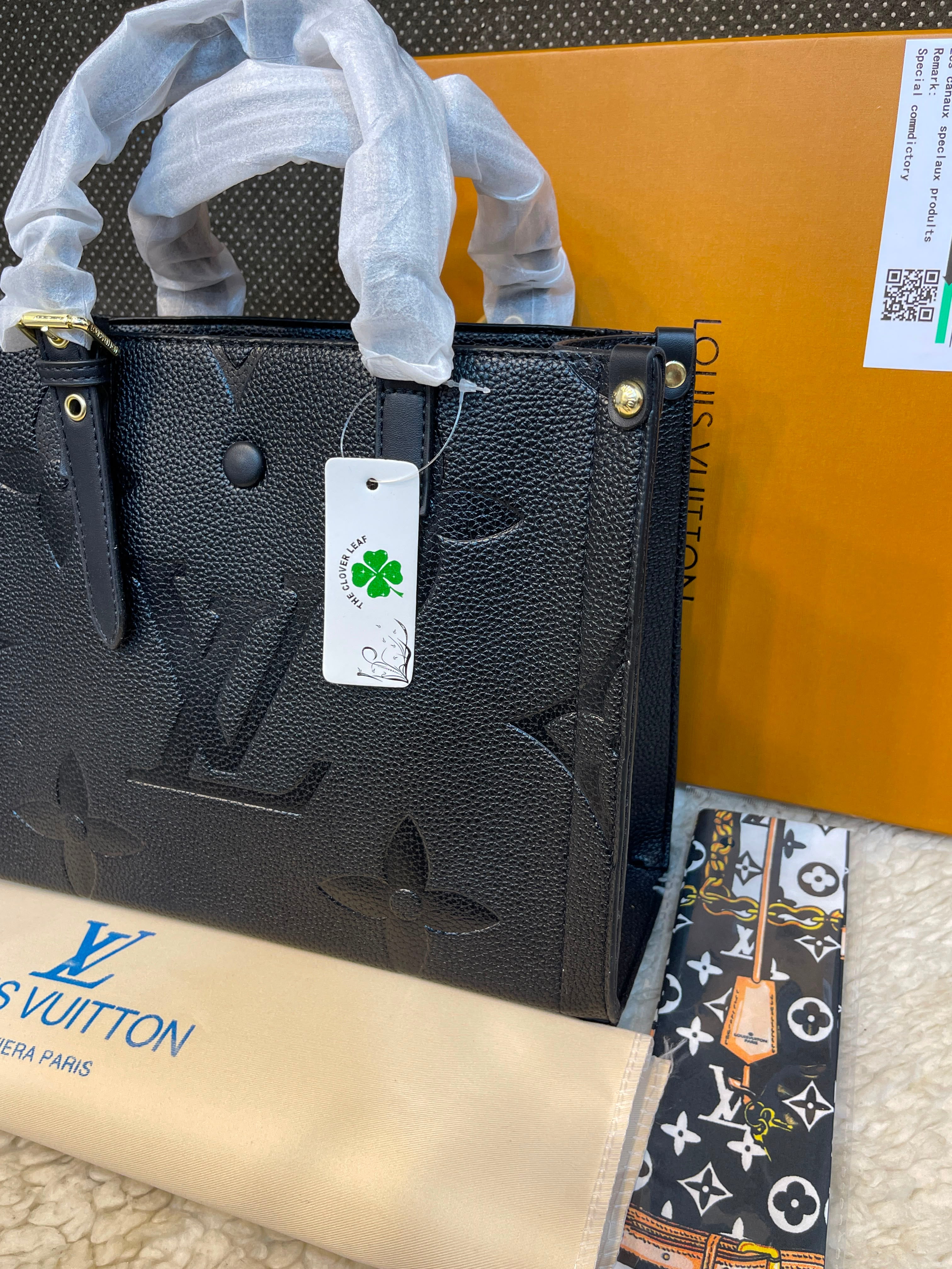 Louis Vuitton Onthego Monogram Empreinte Leather Tote Bag