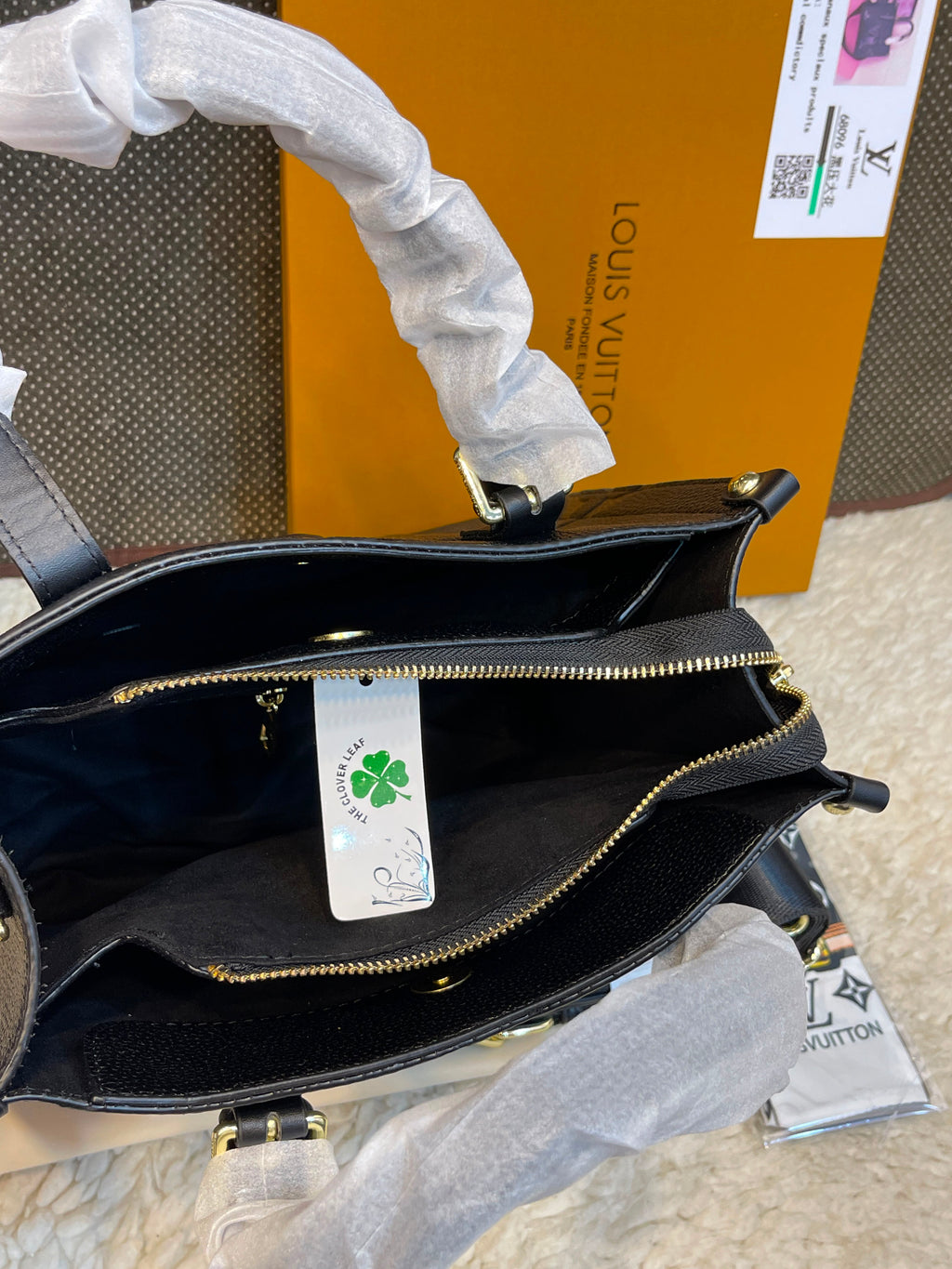 Louis Vuitton Onthego Monogram Empreinte Leather Tote Bag