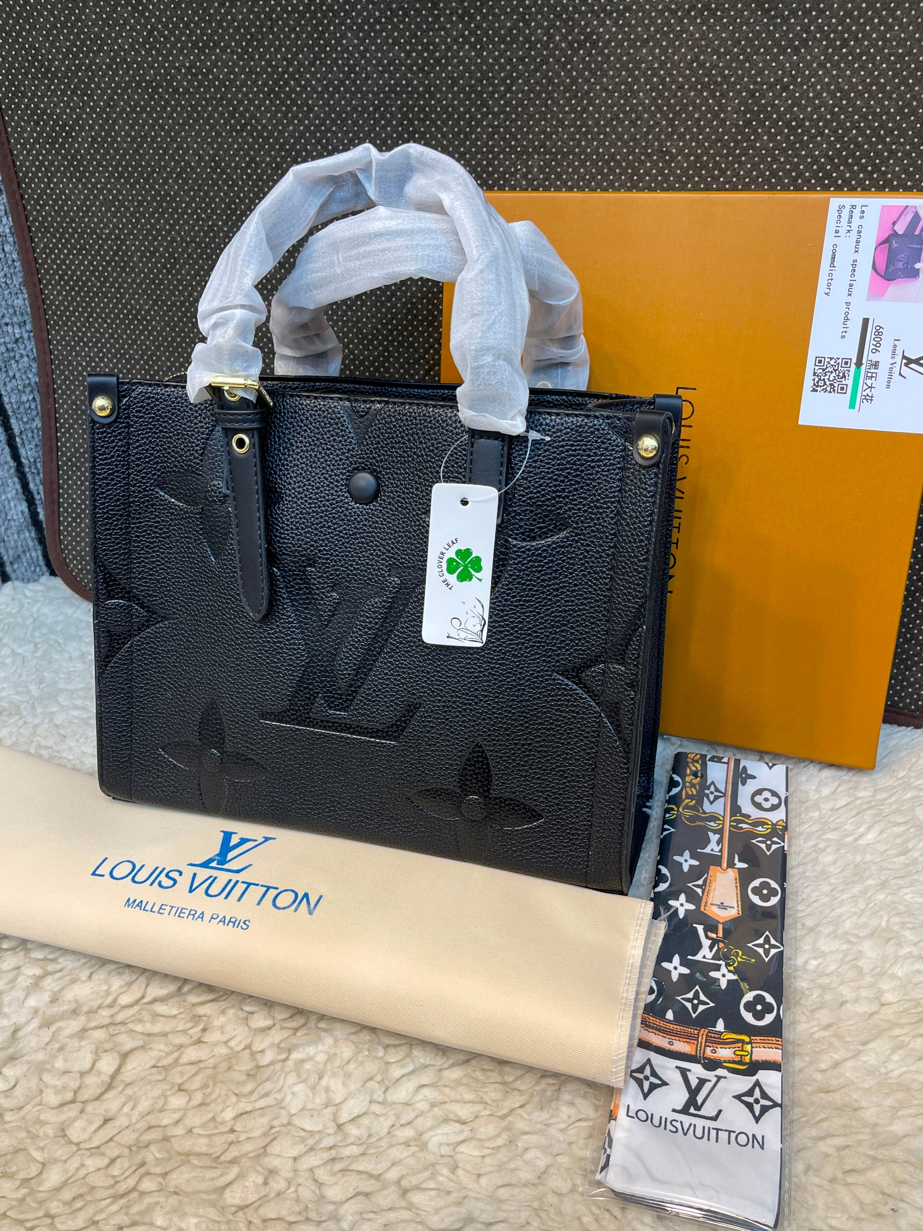 Louis Vuitton Onthego Monogram Empreinte Leather Tote Bag