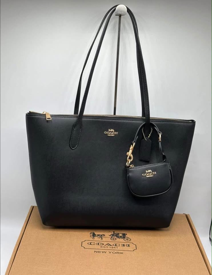 Coach Fiona Zip Tote Bag in Signature Canvas