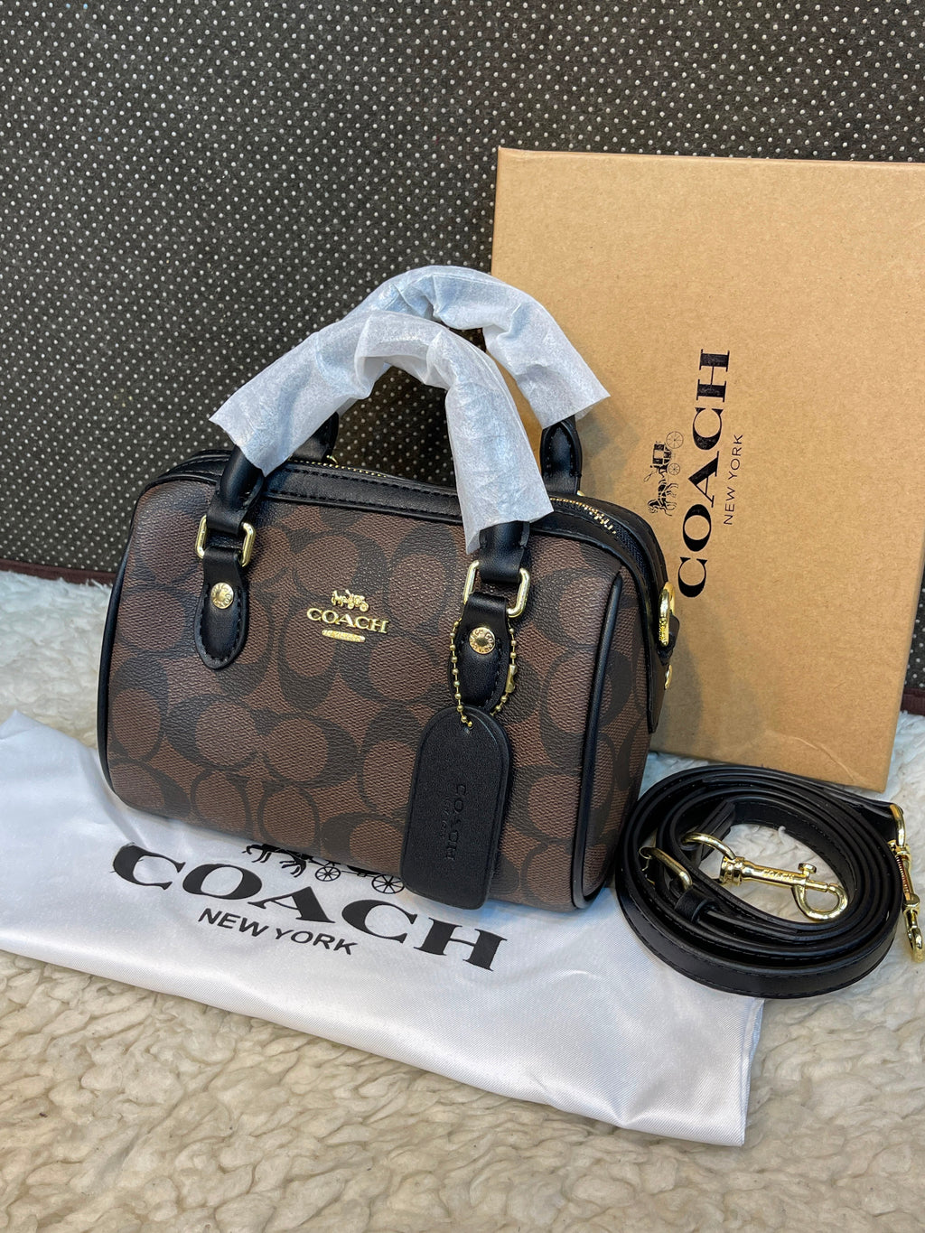 Coach Signature Rowan Satchel Bag