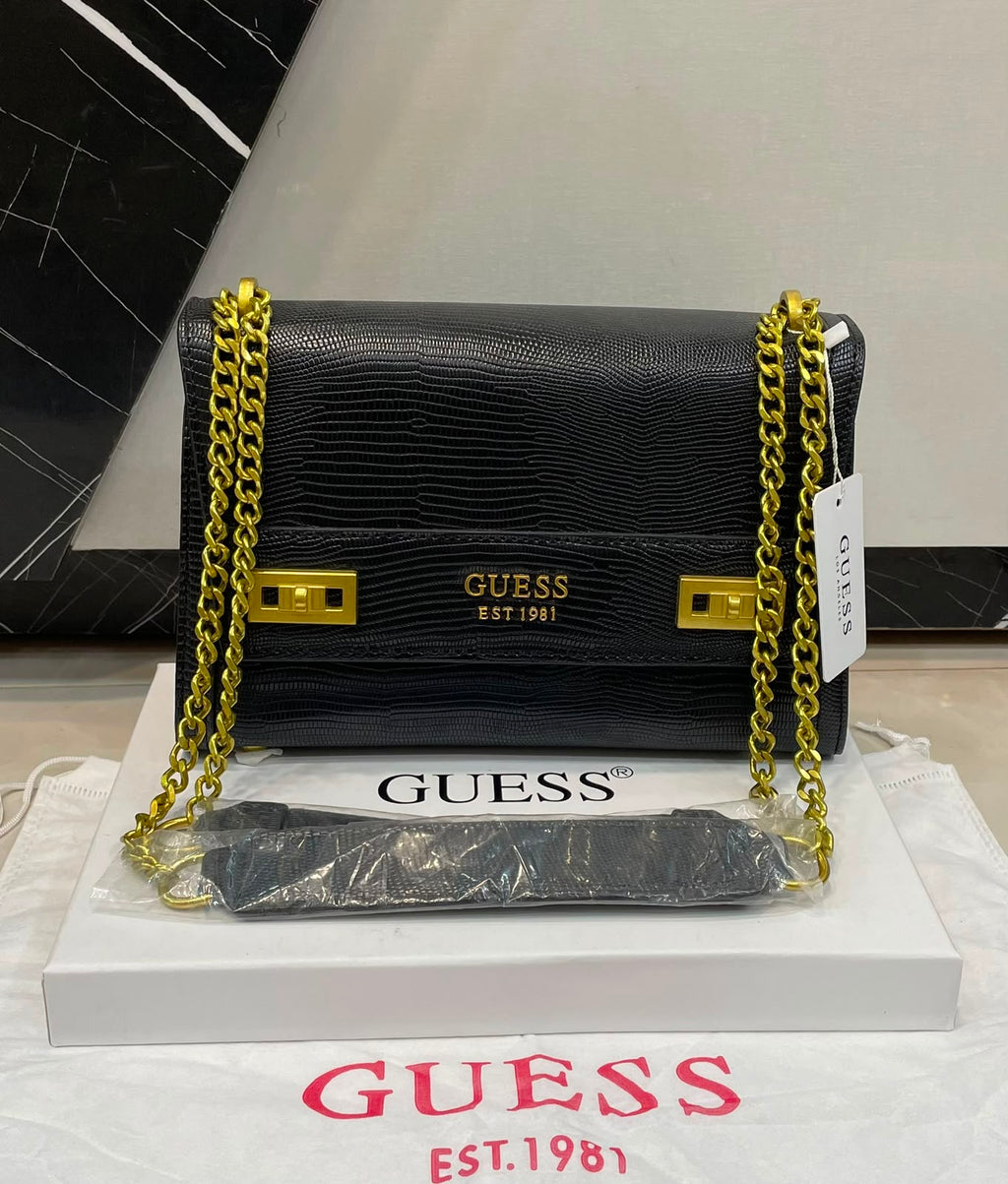 Guess Lizard Flap Bag
