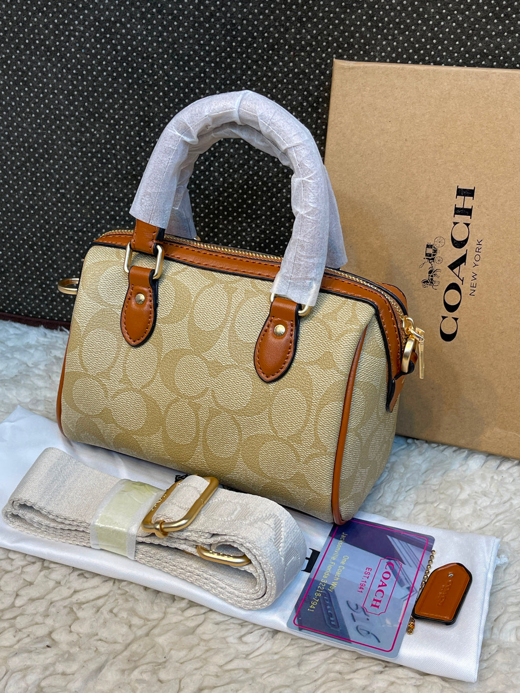 Coach Signature Rowan Satchel Bag