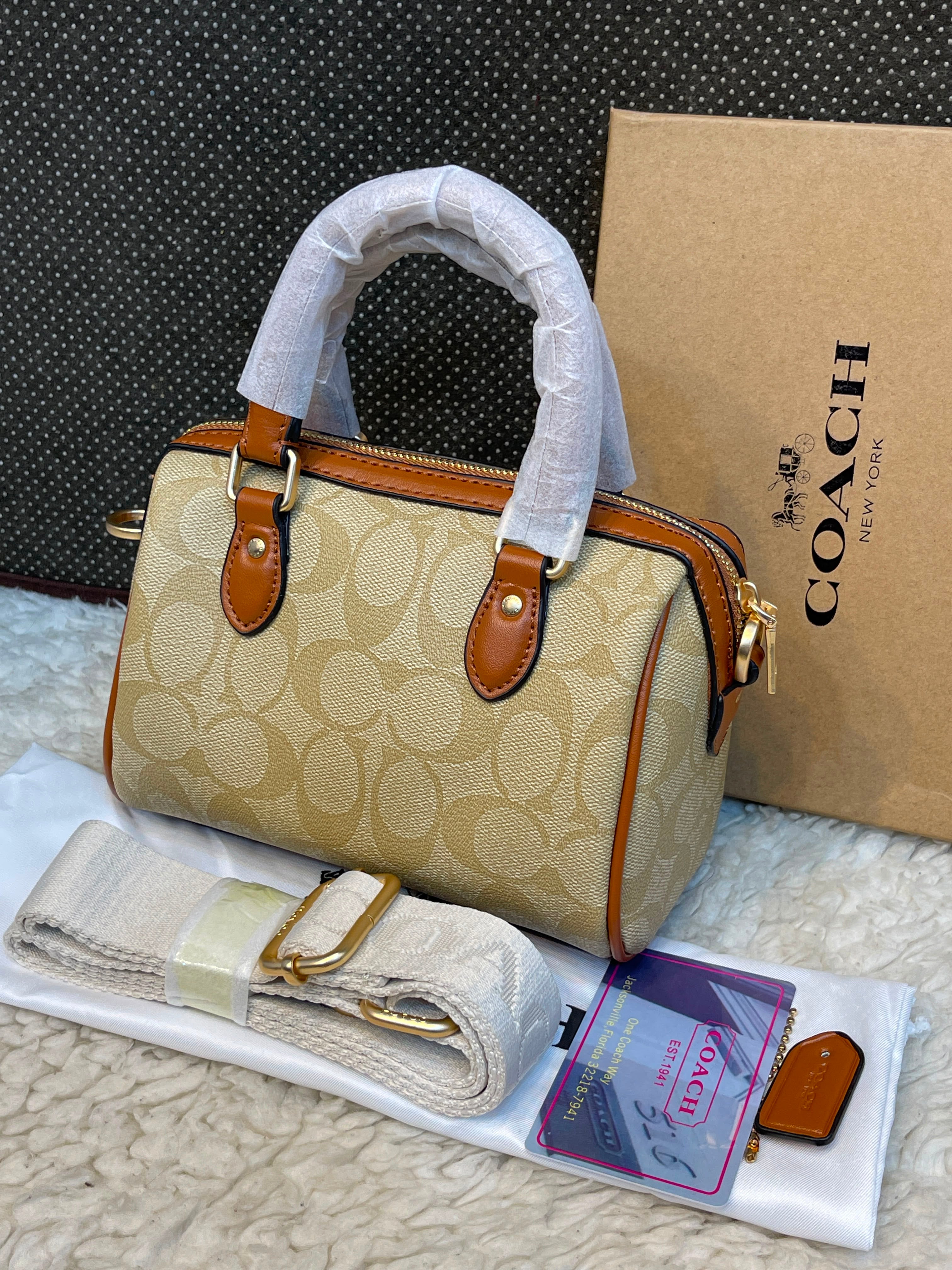 Coach Signature Rowan Satchel Bag
