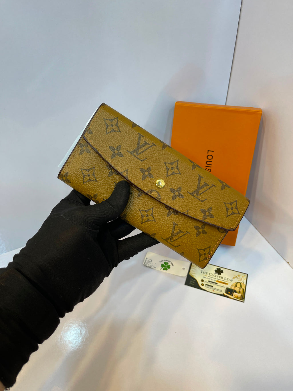 Louis Vuitton Sarah Wallet in Damier Ebène Canvas
