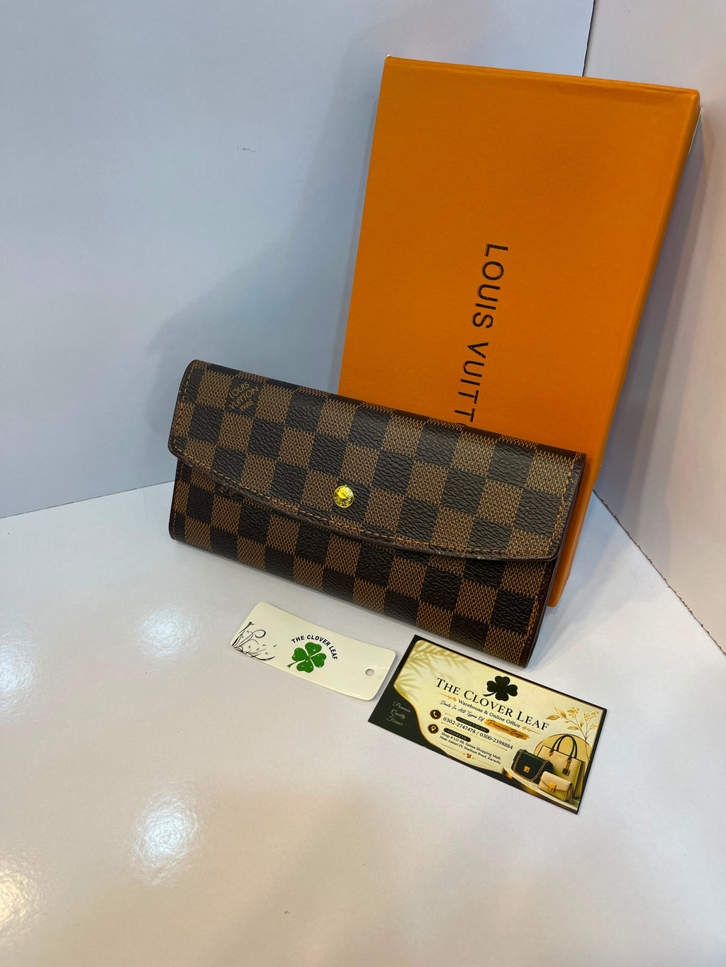 Louis Vuitton Sarah Wallet in Damier Ebène Canvas