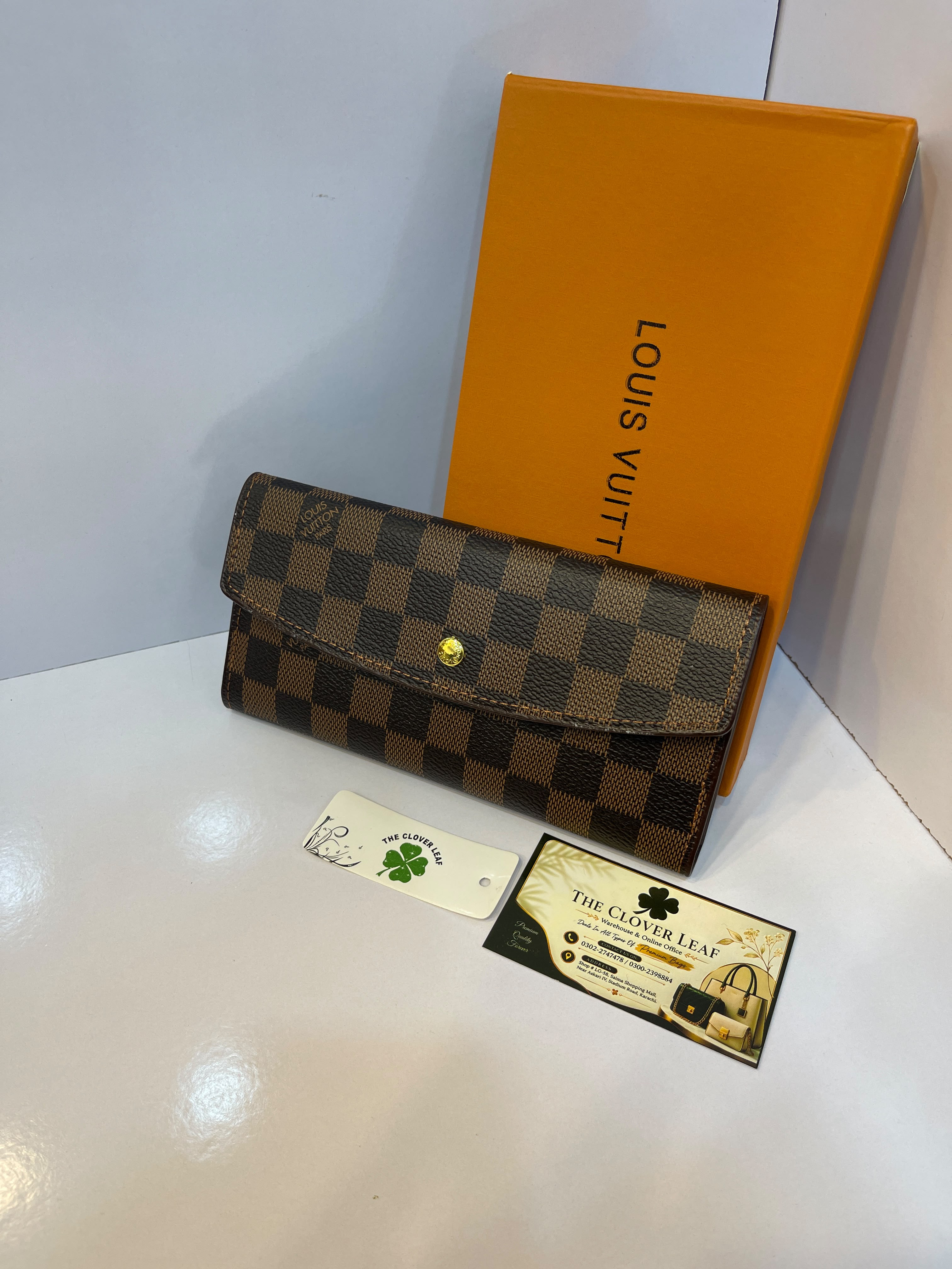 Louis Vuitton Sarah Wallet in Damier Ebène Canvas