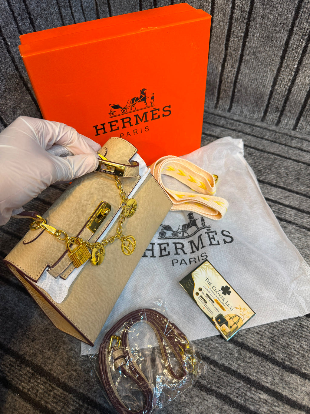 Hermes Kelly Mini Charms Bag