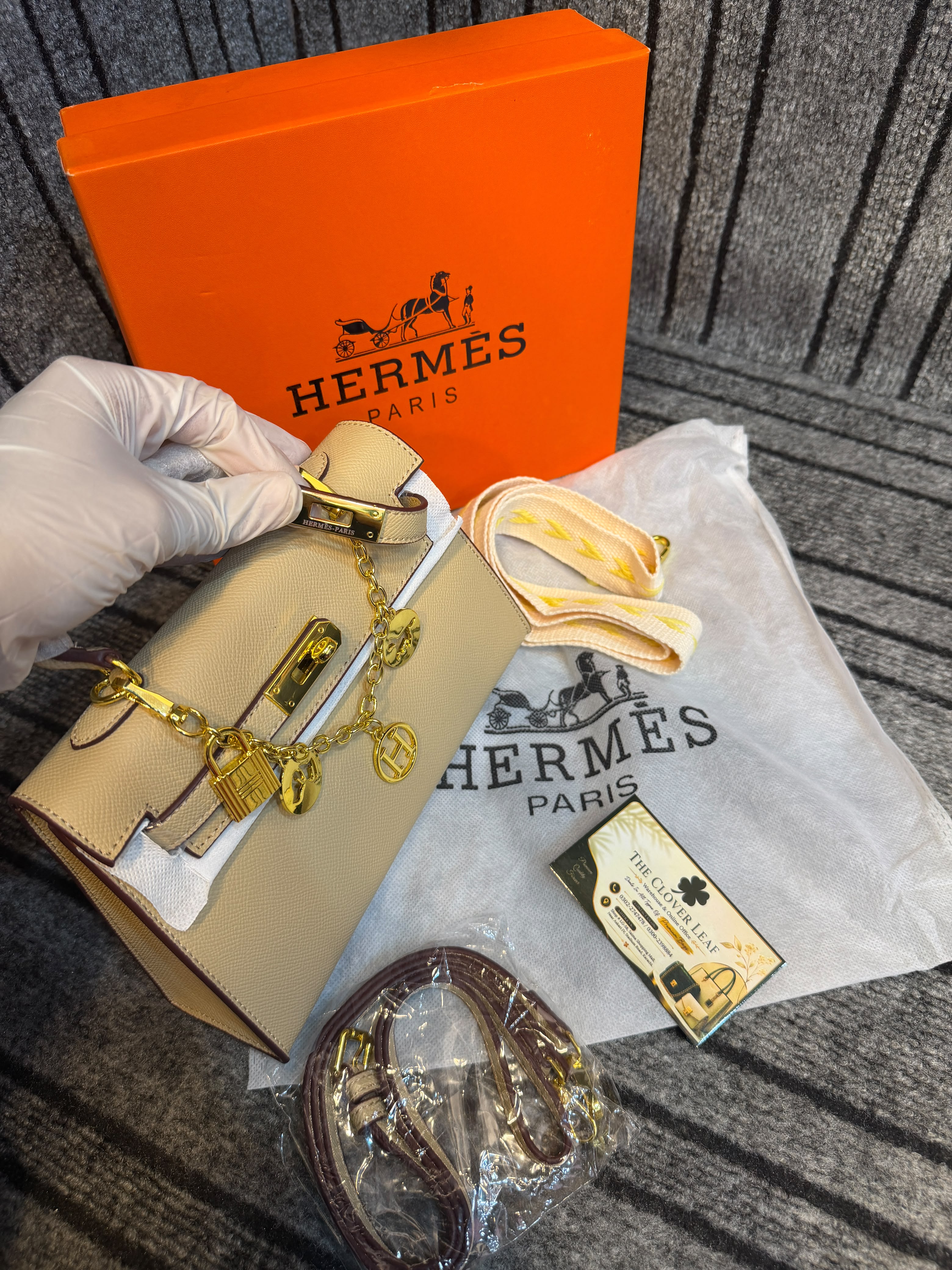 Hermes Kelly Mini Charms Bag