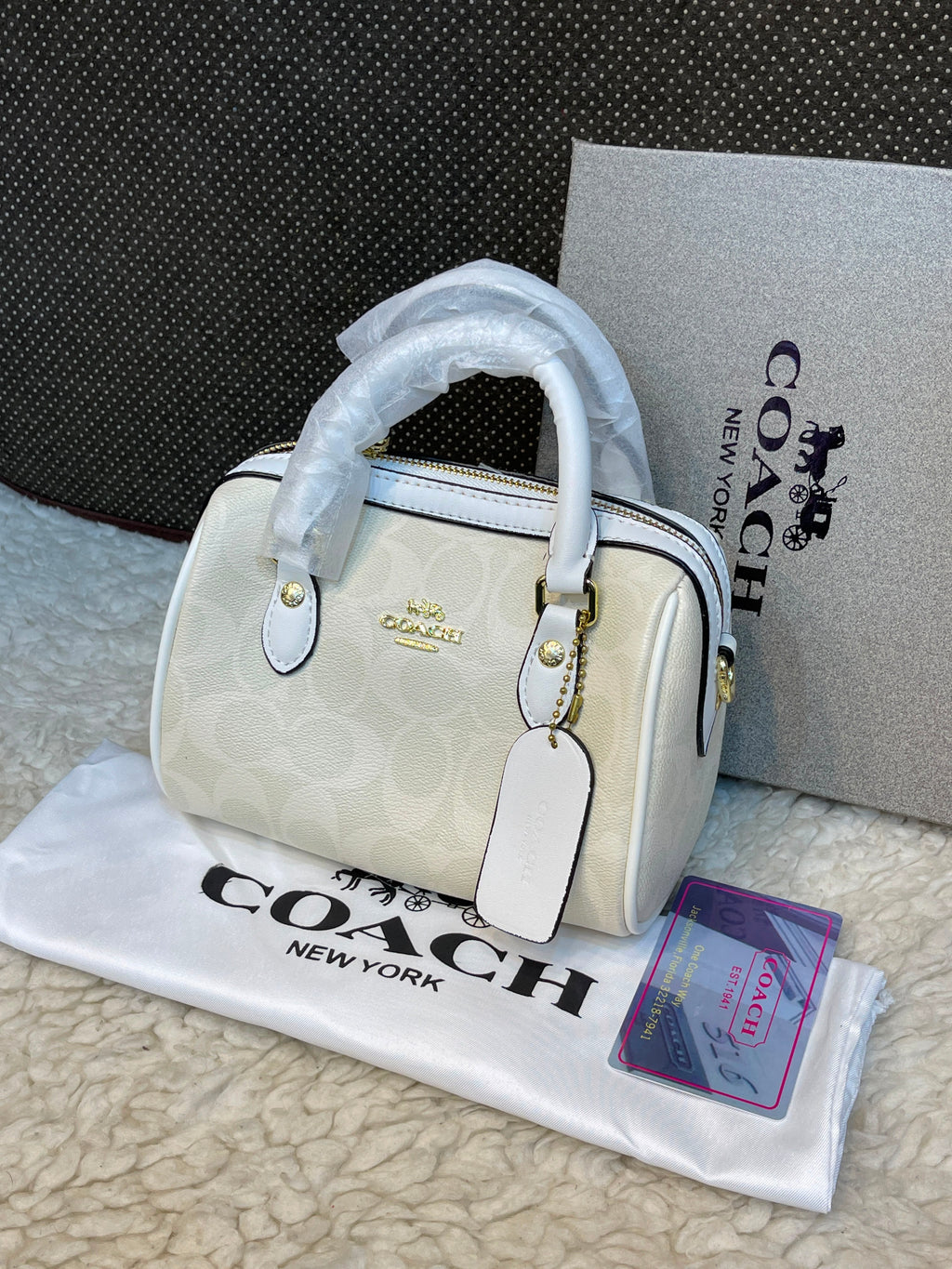 Coach Signature Rowan Satchel Bag